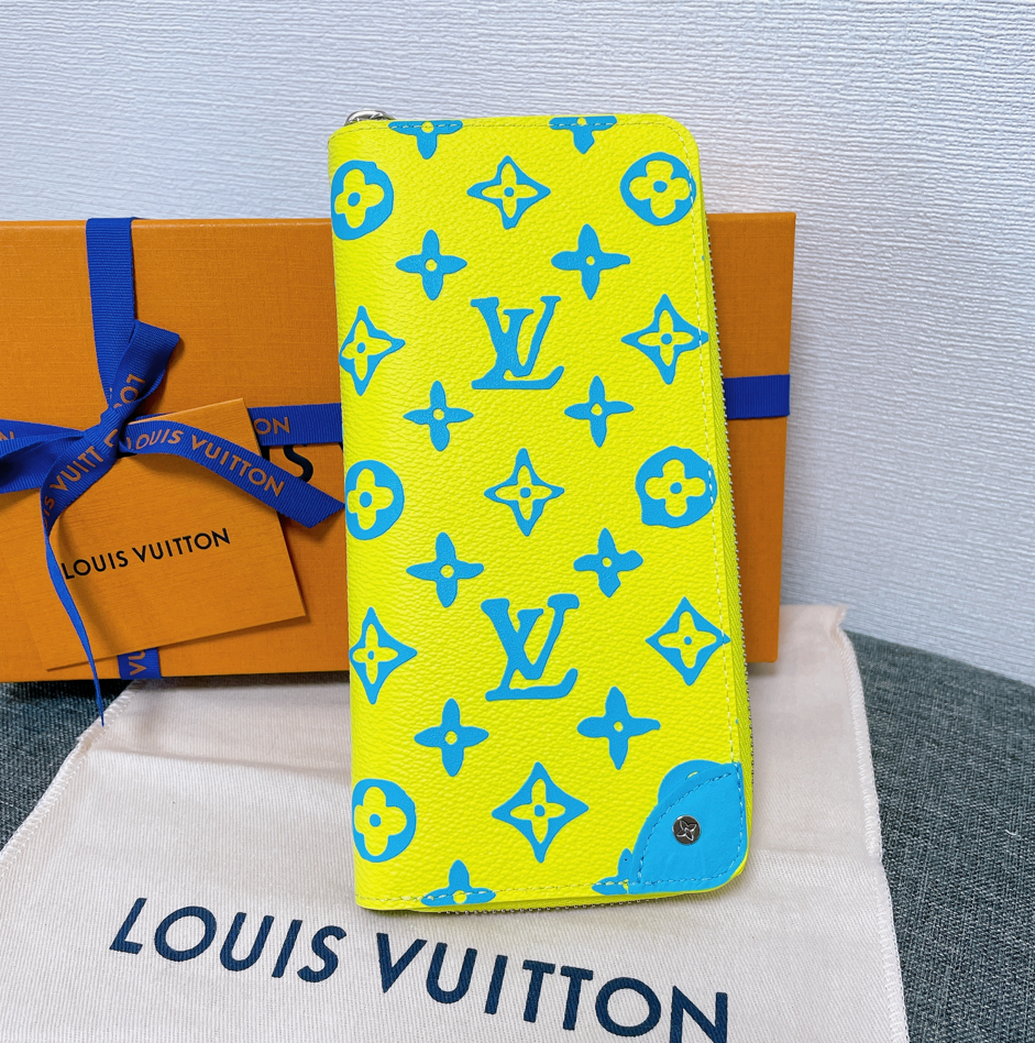 New Louis Vuitton Zippy Wallet Vertical Round Purse M82005 yellow