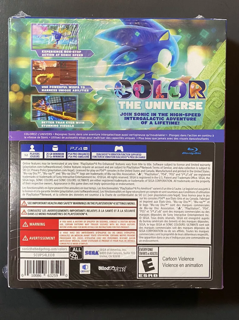 Sonic Colors Ultimate [ Launch Edition Box Set ] (Nintendo Switch) NEW  10086770162