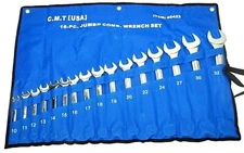 16 pcs Wrench Set Metric MM 10mm to 32mm  Combination Box End 12 Points-Open End