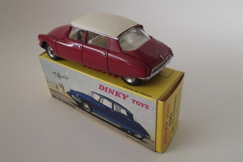 dinky toys 530 - Citroen DS 19 - en caja - granate - Imagen 4 de 6