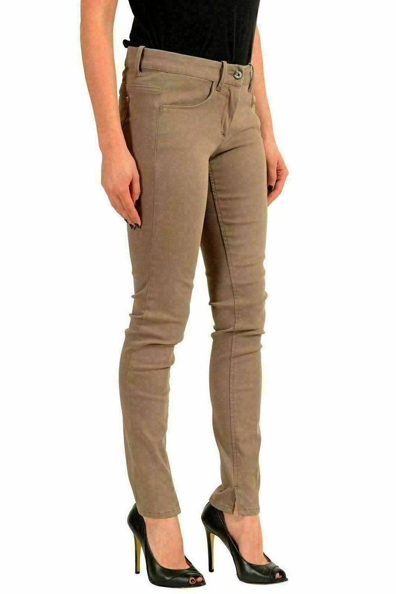 Moncler Women's Gray Stretch Skinny Casual Pants US 6 IT 42