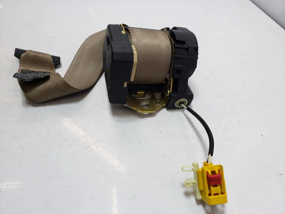 ✅ 03-04 Cinturón de seguridad trasero derecho pasajero Jaguar S-Type X200 OEM retractor beige Foto 3 de 4