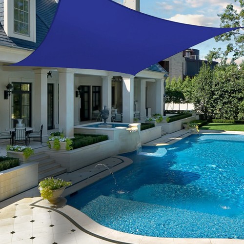 Tenda a vela QUADRATA ombreggiante telo sole ombra giardino PARASOLE 3 4 5 mt - Foto 77 di 106