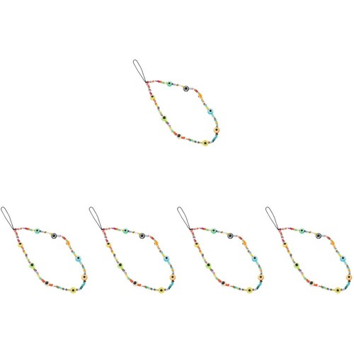 5 Pack Devil's Chain Phone Beaded Lanyard Charm Cute Charms Strap - Zdjęcie 10 z 12