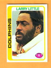 Larry Little Miami Dolphins 1978 Topps #322 HOF Bethune-Cookman