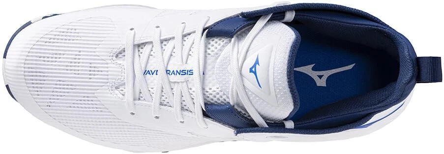 Zapatos de baloncesto MIZUNO WAVE TRANSISTOR blanco azul W1GA2400 US12 (30 cm) Foto 4 de 4