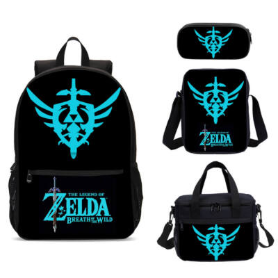 Legend of Zelda Triforce Master Sword School Backpack Cooler