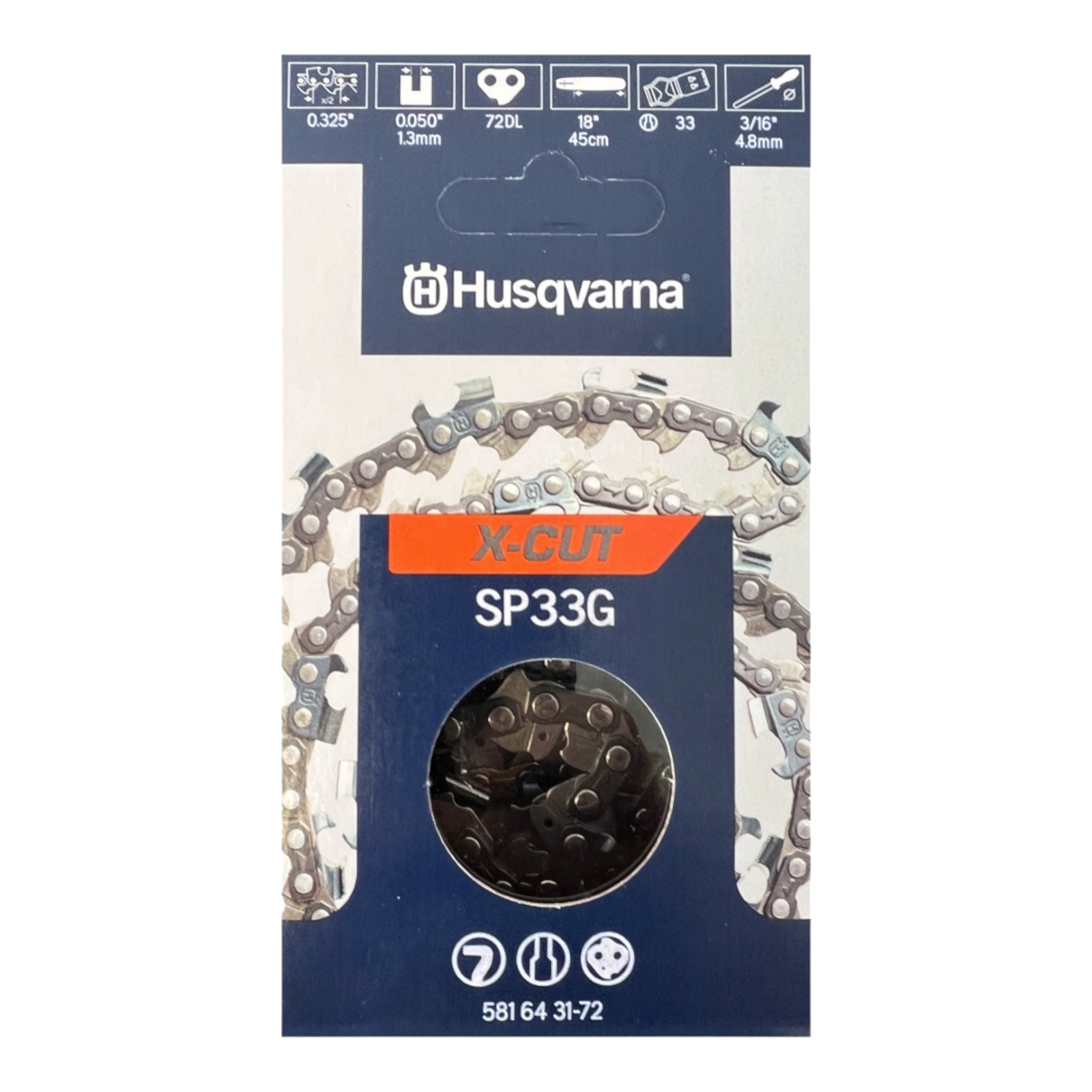 Husqvarna X CUT SP33G 2x Отрезной нож для нарезки соломкой 1,3 мм 33 см