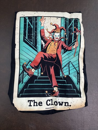 Friking The Clown Short-Sleeve Kids Unisex T-Shirt Size 10 Black - Joker - Picture 2 of 8