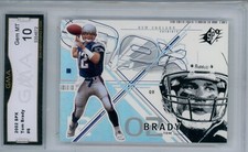 TOM BRADY 2002 SPX #6 Graded GMA 10