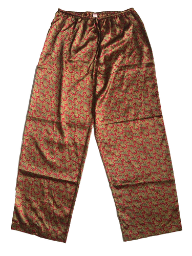 Victoria's Secret Size S Satin Paisley Long Sleeve Pajama Set w/Pants Women's - Picture 5 of 7