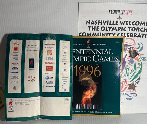 Atlanta 1996 Olympic Games Memorabilia Set Official Program Guide Tickets.. B4-W - Picture 15 of 15