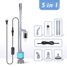 hygger Fish Tank Cleaner Electric Siphon Vacuum Aquarium Clean Pump Water Change