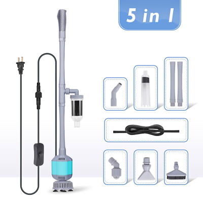 hygger Aquarium Clean Vacuum Water Change Gravel Cleaner Fish Tank Siphon Pump