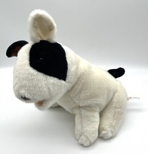 FAO Schwarz Bull Terrier Puppy Dog Realistic Plush Toy