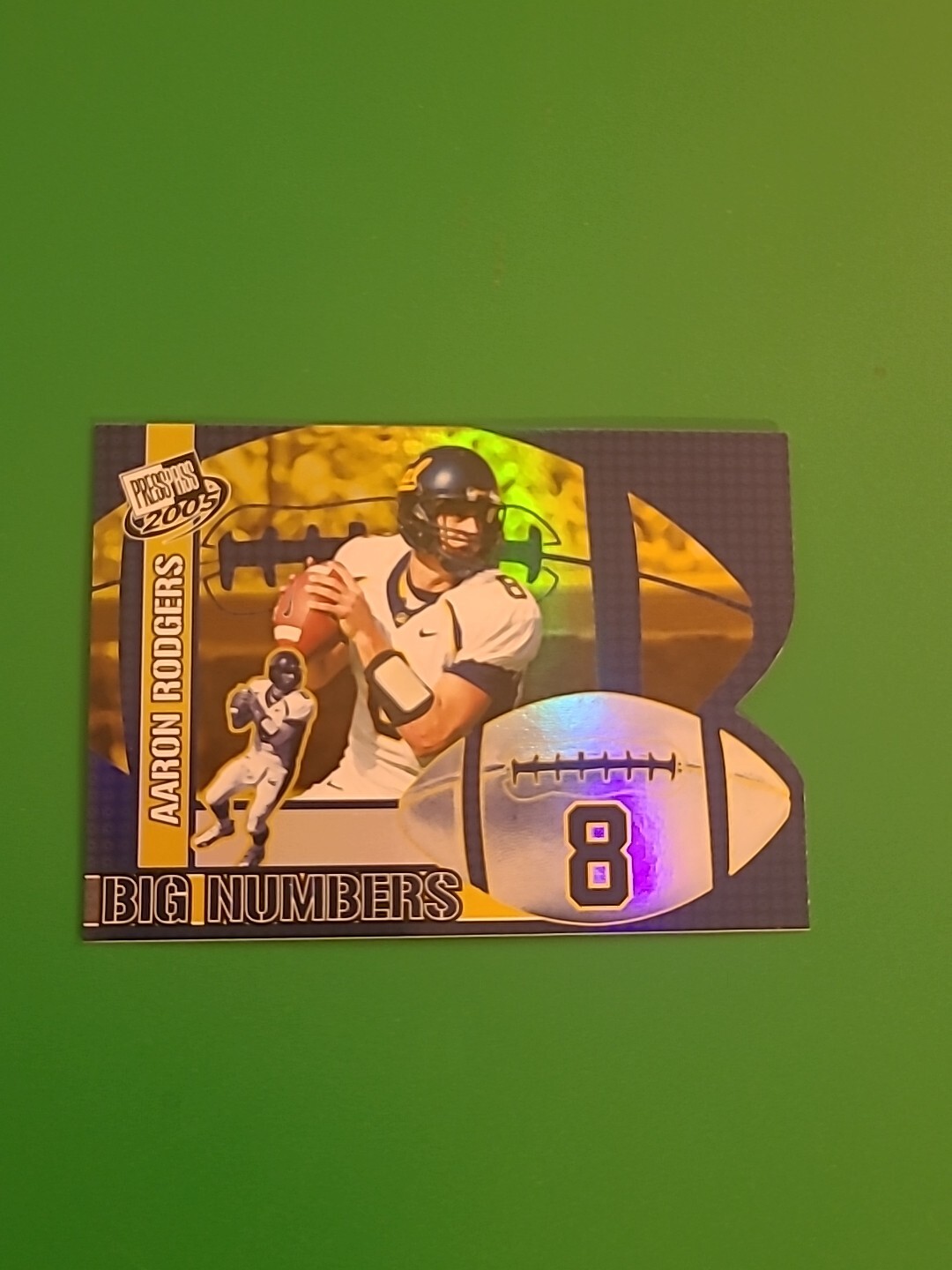 2005 Aaron Rodgers Press Pass Big Numbers #BN17