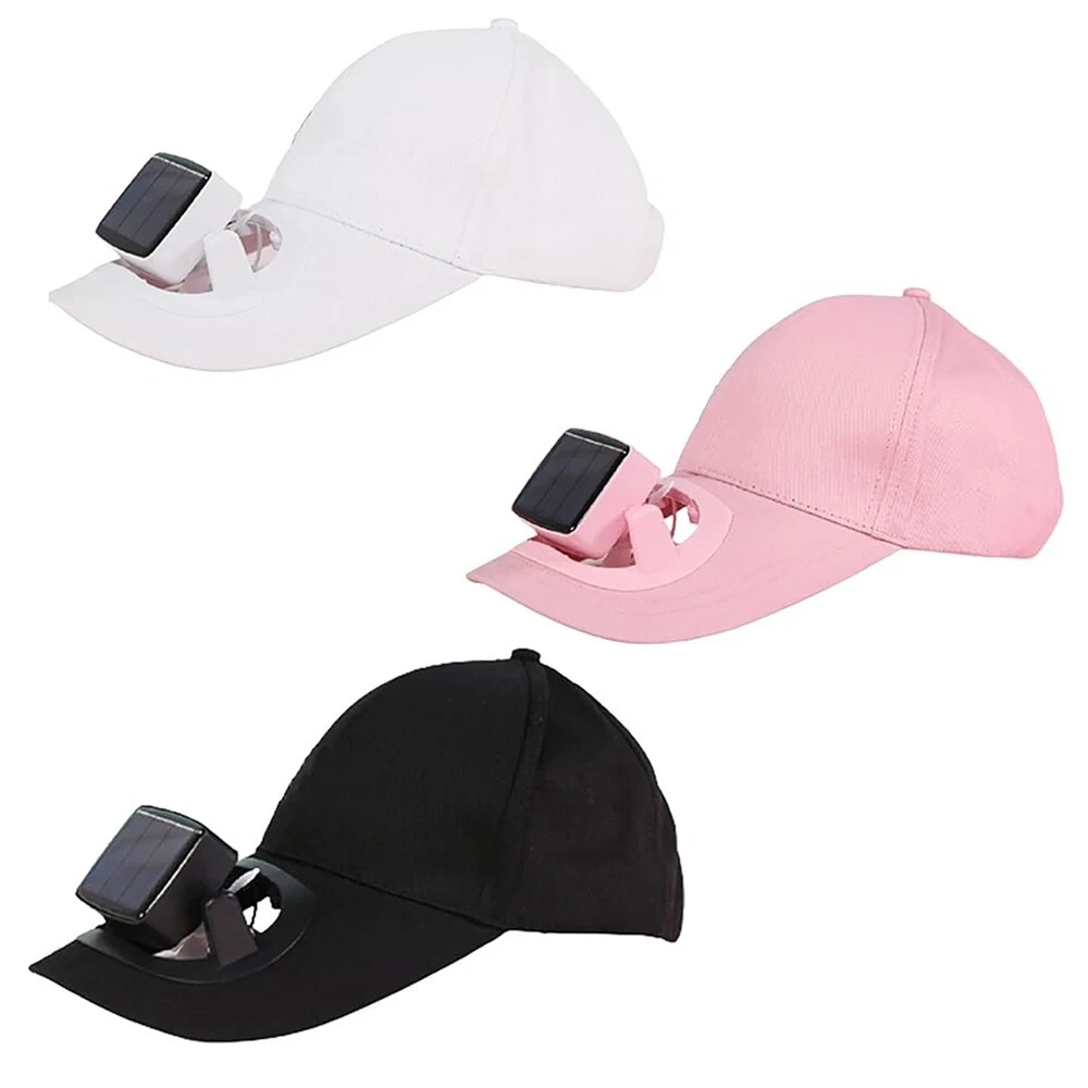 1PCS Wear-Resisting Solar Fan Hat Sun Hat Summer Baseball Cap Solar USB Charging