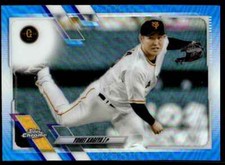 2021 TOPPS CHROME BLUE REFRACTOR /150 YOHEI KAGIYA .