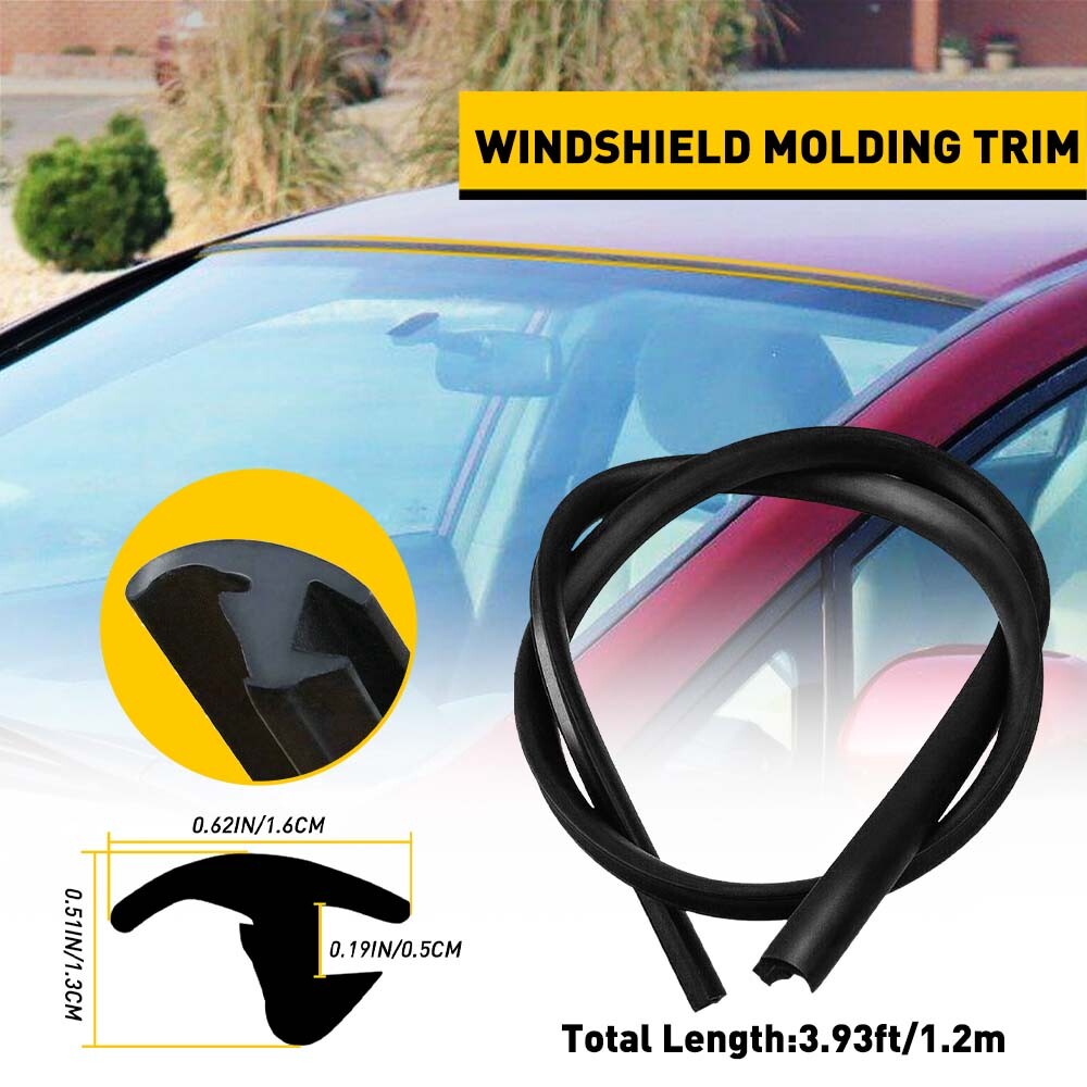 For 06-11 Civic Honda Car Windshield Weather Seal Trim Rubber Molding Cover 4ft