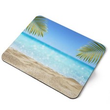 Mouse Mat Pad - Sunny Beach Sun Sea Ocean Laptop PC Desk Office #2116