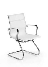 Euromof BERLIN Professionelle Drehstuhl Weiß, Nylon, 90x56x64 cm, 24/48 Std.