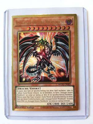 Rotäugiger Finsterer Metalldrache MGED-DE009 Premium-Gold 1 Auf Ver 1 Near Mint