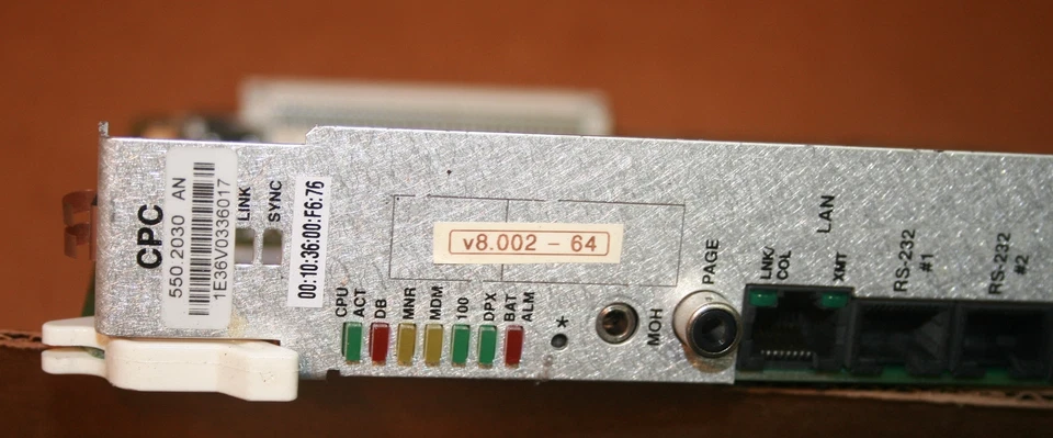 Inter-tel Axxess (550.2030) AN CPC Call Processing Card Intertel 826.5406-3 - Image 4 of 4