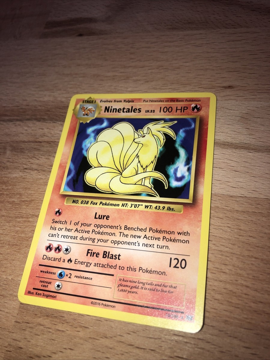 Ninetales 15/108 Non-Holo Pre Release Deck Exclusive XY Evolutions