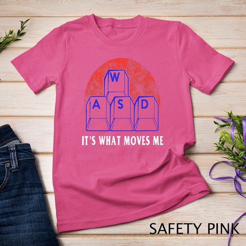 WASD It's What Moves Me - Divertida PC Gamer Computadora Nerd Regalo 2 Camiseta Unisex - Imagen 12 de 15