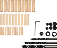 HolzdüBel Werkzeugsatz6 8 10 Mm 43 Tlg. Set Satz DüBel Holzbohrer Sortiment