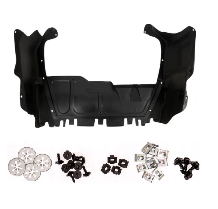 Cache sous moteur pour Skoda Octavia 1 1U2 de 1996 à 2010 en plastique noir robuste