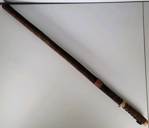 Bu-Jin Design Leather Fukuro Shinai Aikido Kenjutsu Training Sword Vintage Suede