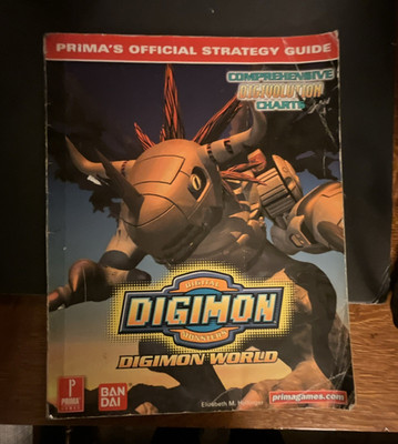 Prima Games Digimon World Strategy Guide Detailed Maps Digivolution Charts 1997