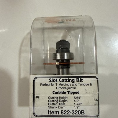 CMT TOOLS Slot Cutter W/Bearing&Arbor 822.320B
