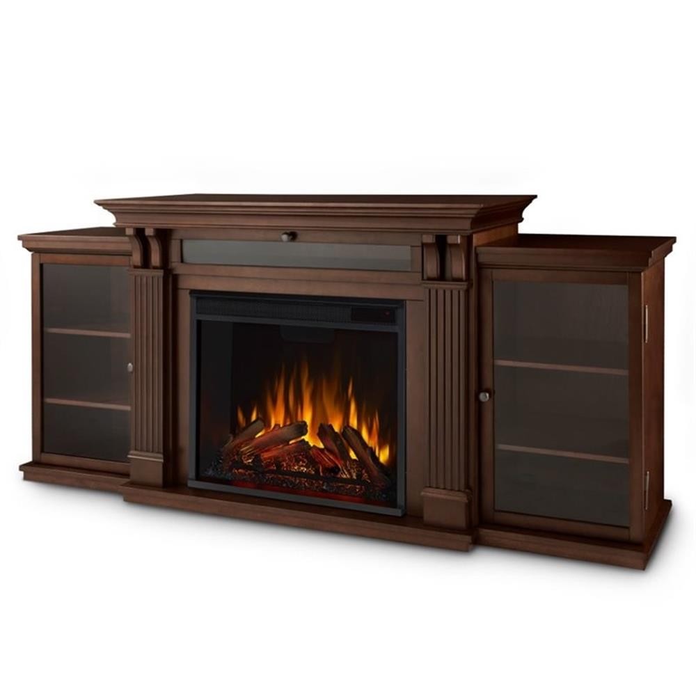 With Electric Fireplace In Dark Espresso