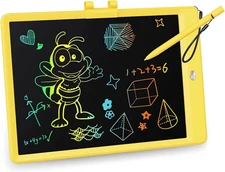 LCD Writing Tablet, 10 Inch Colorful Doodle Board Drawing Tablet, Erasable Reusa