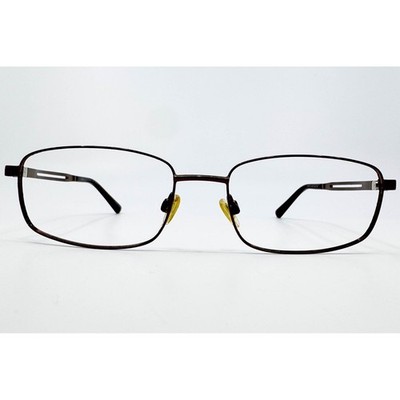 TurboFlex Eyeglasses Mens Brown Rectangular TF368 54-18-140