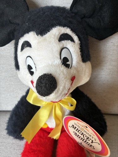 Vintage Mickey Mouse Plush California Stuffed Toys Co Walt Disney World 1974 - Picture 3 of 8