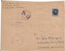 1945 Naval Air Station San Juan, Puerto Rico to Charlotte, NC solo 11c (N9939)