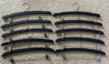 Victoria  s Secret PINK Store Display Black Hangers w/Clips Lot Of 10