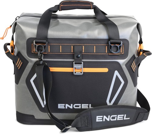 Engel HD20 High-Performance Soft Sided Tote Cooler - Gray/Orange - Picture 1 of 4