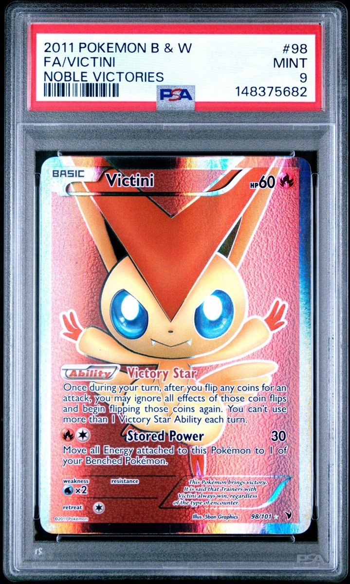 2011 POKEMON BLACK & WHITE NOBLE VICTORIES #98 FULL ART/VICTINI