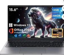 15.6 Laptop 12GB Ram 256GB SSD Windows 11 Pro Notebook