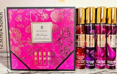 #ad 4 Bottle Body Spray of floral fruity and sweet scent Mystical parfume collection $32.50