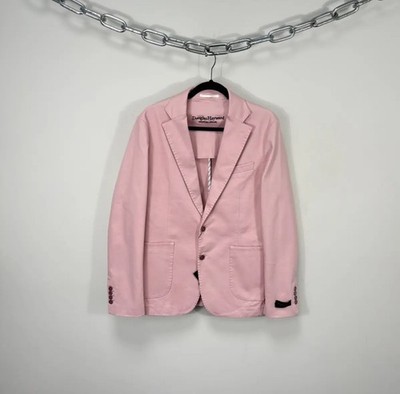 Douglas Hayward Mayfair Men s NWT Pink Smart Casual Cotton Blazer Jacket US40