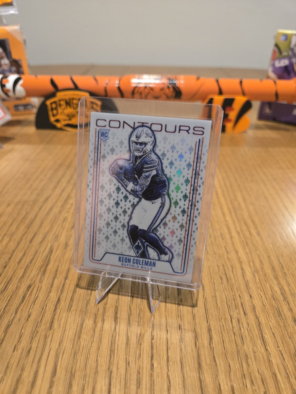 2024 Panini Phoenix Contours Keon Coleman #CON-KCN (RC) Teal /40 Bills