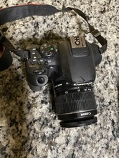 Canon Digital SLR Camera 18-55mm Lens Black Auto Focus Built-in Flash USB