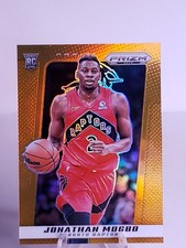 2024-25 Panini Deca Jonathan Mogbo Rookie Orange Prizm /49 Toronto Raptors RC