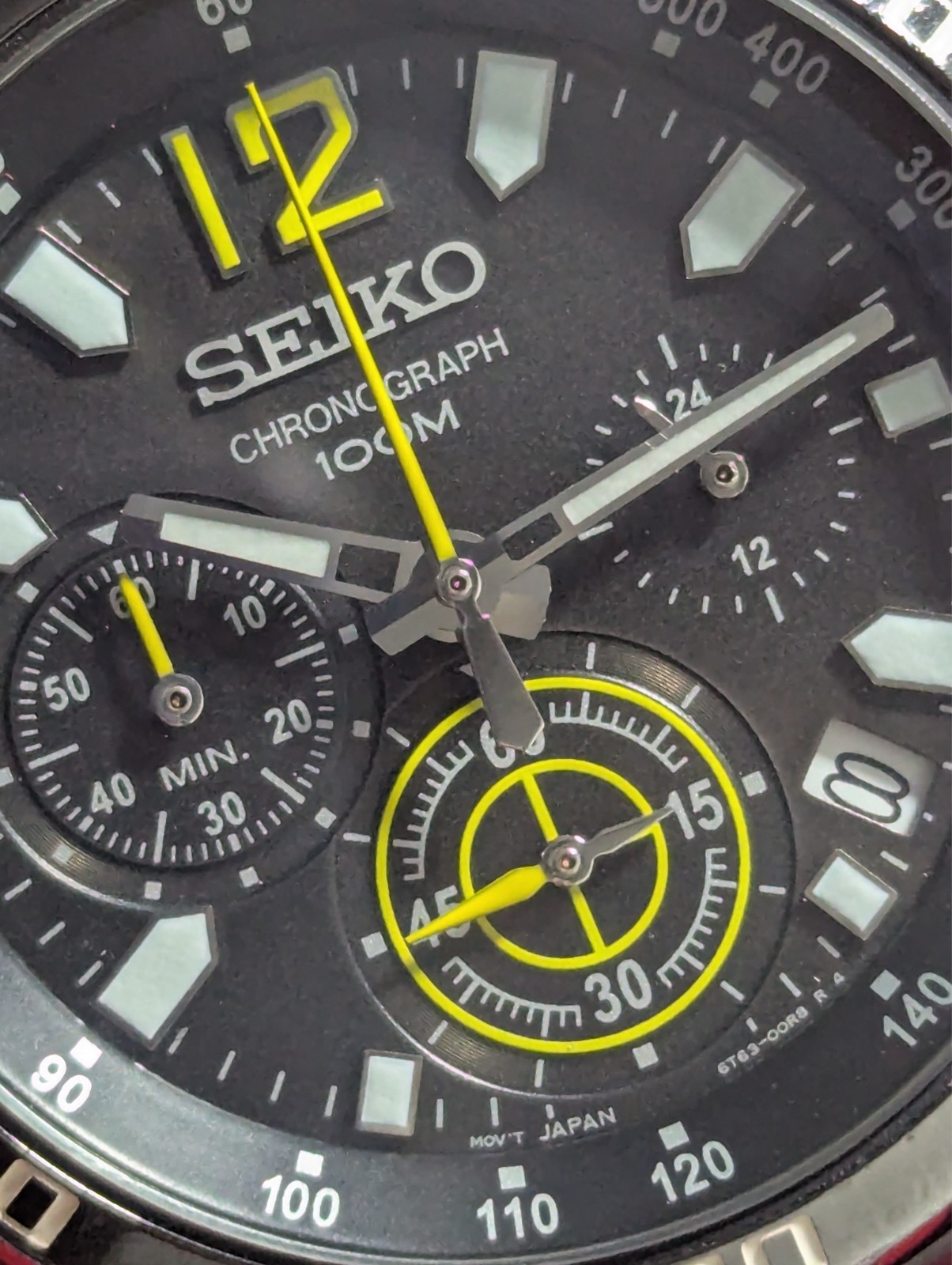 Seiko Vintage JD OCT 42MM 00K0 1995 Window Chronograph TechyMeter 6T63 100M Date - VintageWatches.PK Seiko Vintage JD OCT 42MM 00K0 1995 Window Chronograph TechyMeter 6T63 100M Date - vintagewatches.pk