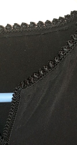 Black caftan Handcrafted with Randa , masloul Made in Morocco, Jeblia, Seize M - Picture 5 of 6